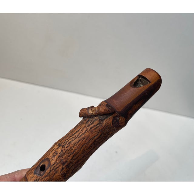 Antique Swiss Bird Whistle in Hand-Carved Wood, 1890s For Sale - Image 6 of 10