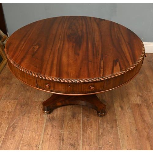 Regency Drum Centre Table in Mahogany, 1820s For Sale - Image 4 of 11