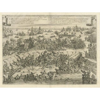 Map of The Kauwensteinse Dike in the Eighty Years War, 1647 For Sale