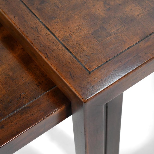 Brown Henredon Nesting Tables (Set of Three) For Sale - Image 8 of 8
