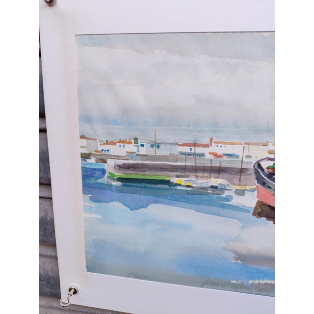 Watercolor by Michel Roubille, 1983. Nephew of the renowned Auguste Jean-Baptiste Roubille, he inherited his uncle's...