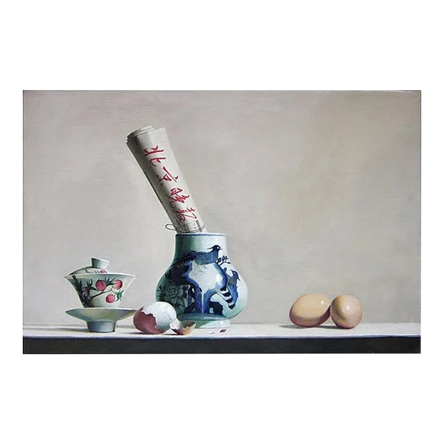 Breakfast - Original Oil on Canvas by Zhang Wei Guang - 2007 2007 For Sale