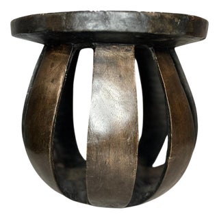 Mid-century Baga Stool in Carved Wood, Guinea, West Africa For Sale