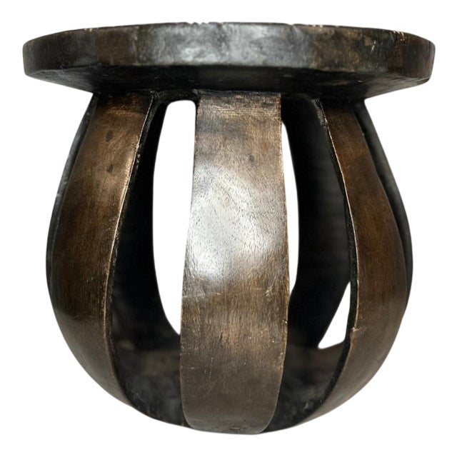 Mid-century Baga Stool in Carved Wood, Guinea, West Africa For Sale