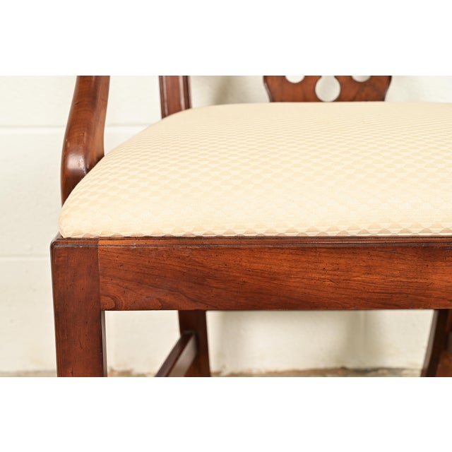 Henredon Georgian Carved Mahogany Dining Chairs, Set of Six For Sale - Image 9 of 15
