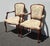 French Pair of Vintage French Louis Style Tapestry Arm Chairs For Sale - Image 3 of 18