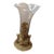 1950s Ormulu Ornate Filigree Cherub Brass Holder With Clear Epergne Vase For Sale