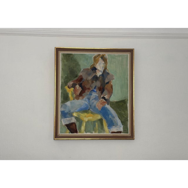 1970s Kaisa Klingse, Sandberg, 1973, Oil on Canvas, Framed For Sale - Image 5 of 18