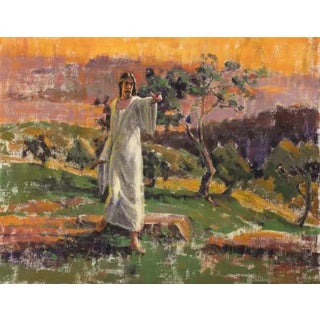 Luis Alberto, Jesus, Oil on Canvas For Sale