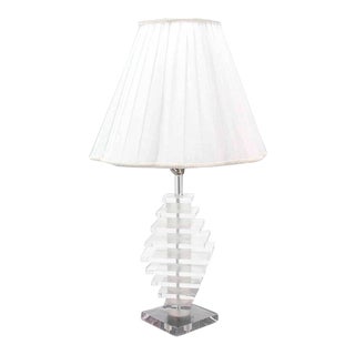 Mid-Century Modern Lucite Table Lamp For Sale