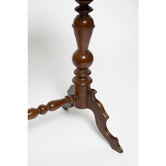 Antique Sewing Table with 2 Drawers, 1905 For Sale - Image 14 of 18