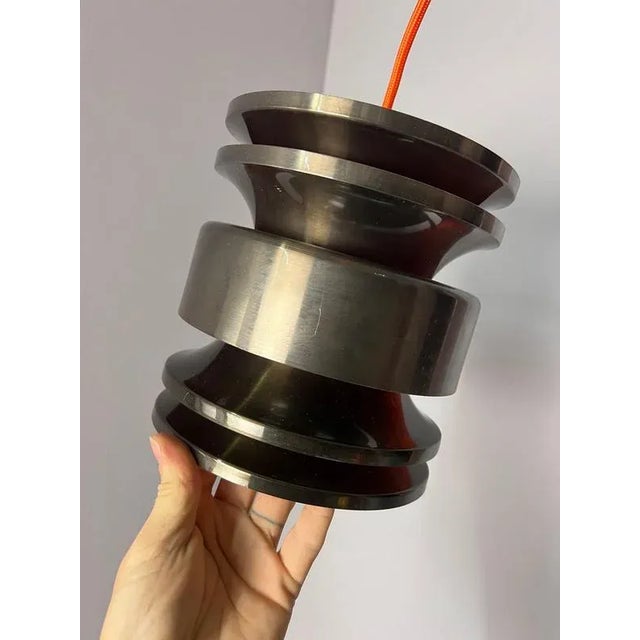 Hanging Lamp in Orange by Carl Thore For Sale - Image 5 of 11