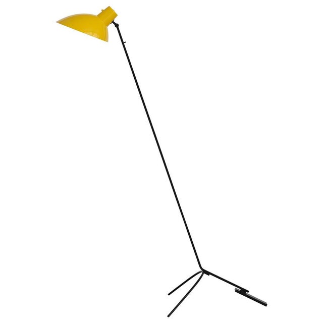 Yellow and Black VV Cinquanta Floor Lamp by Vittoriano Viganò for Astep For Sale - Image 15 of 15