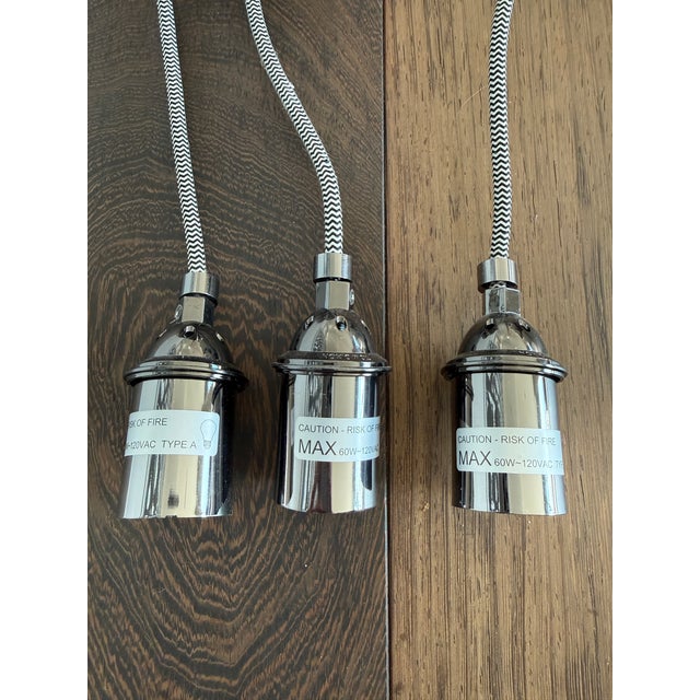 Tom Dixon Etch Pendants (3) Stainless For Sale - Image 10 of 14