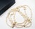 Chanel Gold Scratchy CC Irregular Pearl 2 Strand Necklace *Marked 12 *Made in France *Comes with the original box -It is...