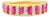14k Yellow Gold Marquise Ruby and Diamond Chunky Ring Size 6.5 For Sale