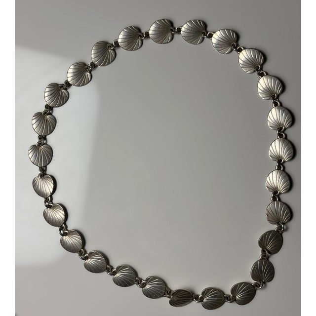 Metal Vintage 830 Silver Necklace by Eiler & Marloe, Denmark, 1940s For Sale - Image 7 of 7