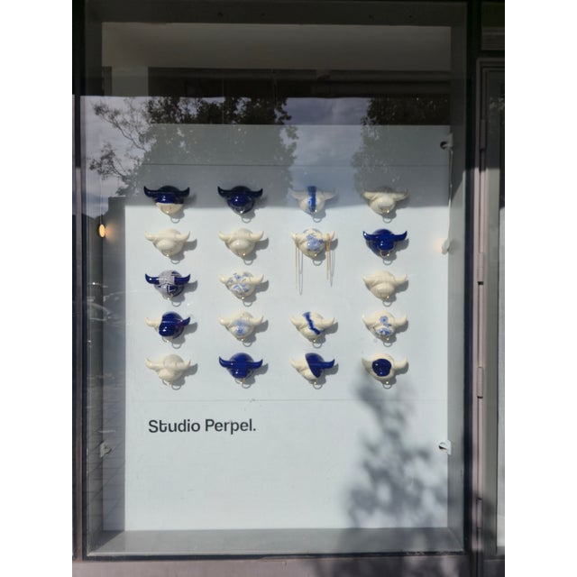 Green Ox Ceramic Sculpture, Modern Design, New Creation Wall Art For Sale - Image 9 of 9