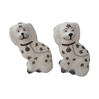 Fritz & Floyd Paper Mache Staffordshire Dogs - 2 For Sale