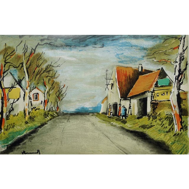 After Maurice De Vlaminck, The Road, 1958, Original Signed Lithograph For Sale - Image 6 of 6