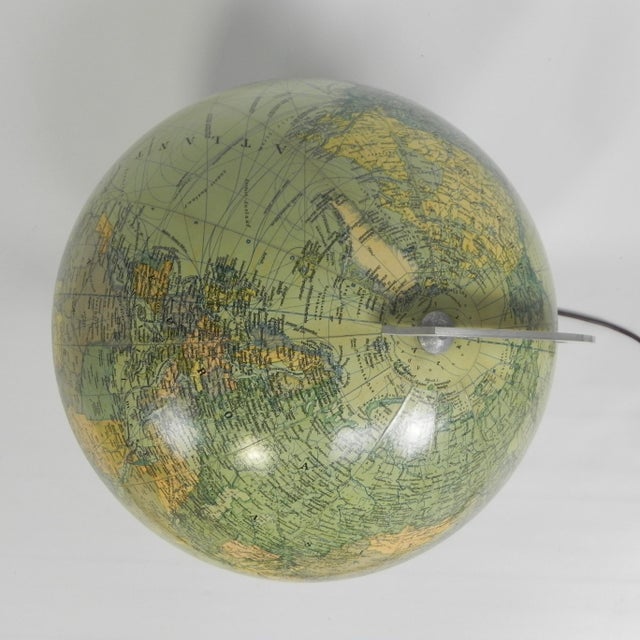 Green Light-Up Globe from JRO Globus, 1960s For Sale - Image 8 of 16