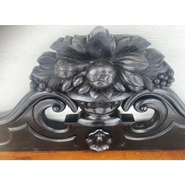 19th Century Neo-Renaissance Monumental Shelf for Hanging in Walnut For Sale - Image 11 of 18