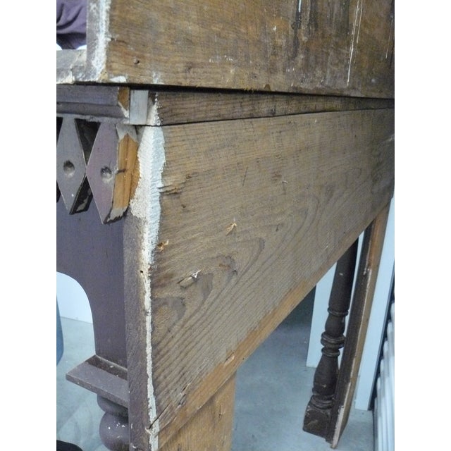 Early 20th C. Folk Art Pine Mantle For Sale - Image 12 of 18