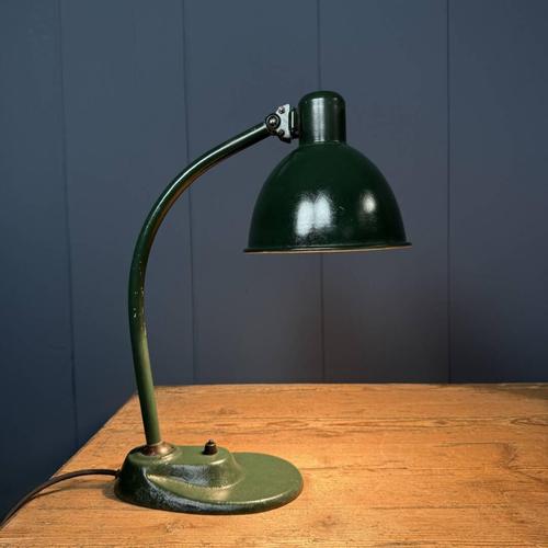 Bauhaus Bauhaus Dark Green Desk Lamp, 1930s For Sale - Image 3 of 18
