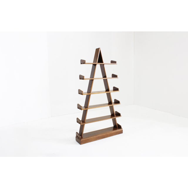 Vintage Brutalist Pyramid Bookcase, 1970s For Sale - Image 9 of 9
