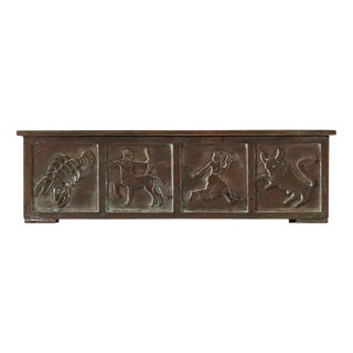 Vintage Scandinavian Modern Bronze Box, 1930s For Sale