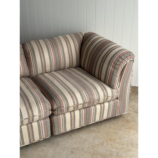 Vintage Postmodern Three-Piece Modular Sectional Sofa, C. 1980s For Sale - Image 11 of 18