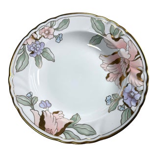 Vintage Fitz & Floyd Fleur Fantasia Serving Bowl – Floral Design For Sale