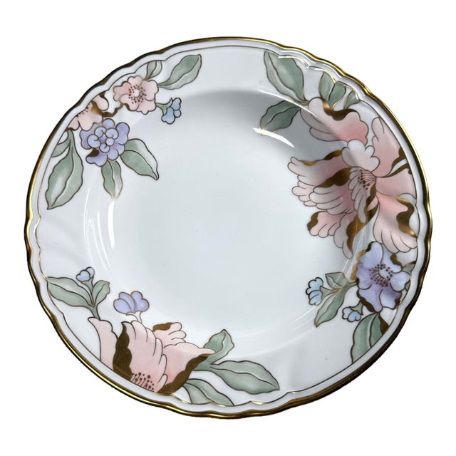 Vintage Fitz & Floyd Fleur Fantasia Serving Bowl – Floral Design For Sale