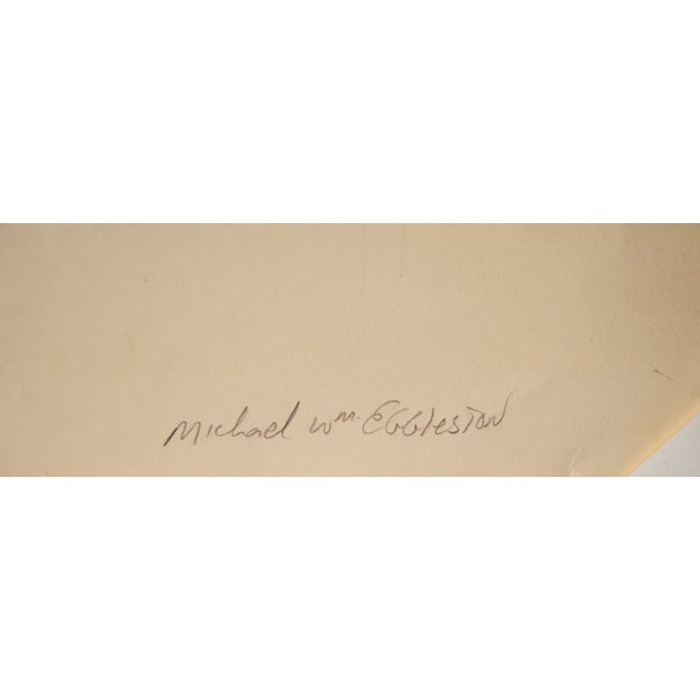 Visage - 1974 Original Monoprint Lithograph on Paper by Michael William Eggleston For Sale In Monterey, CA - Image 6 of 7