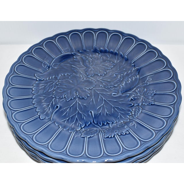 Modern Circa 1988 Vintage Blue & Turquoise 22 Piece Dinnerware Set Dinner Luncheon Plates Mugs Saucers For Sale - Image 3 of 12