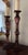 1990s Pair John Richard Oversized Aubergine Mercury Glass Tall Candlesticks 25” Hollywood Regency For Sale - Image 4 of 6