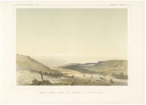 The Great Basin from the Summit of Tejon Pass, 1856, Lithograph on Paper