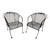 Vintage Mid-Century Salterini Curve Back Outdoor Arm Chairs - Set of 2, Attributed For Sale