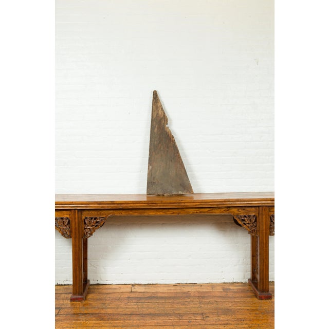 19th Century Indonesian Hand Carved Mythical Figures Architectural Fragment For Sale - Image 10 of 11