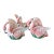 Vintage Coastal Fitz and Floyd Pink Flamingo Porcelain Votive Candle Holders-Set of Three For Sale