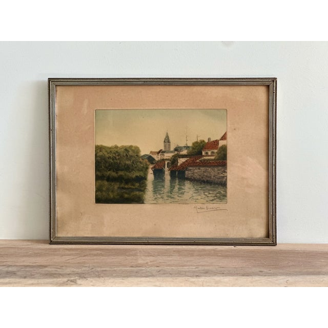 Martin Gradier, Landscape, 1920s, Engraving For Sale - Image 6 of 15