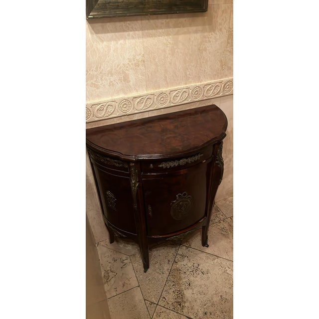 Antique Louis XV Marquetry Cabinet For Sale - Image 4 of 5