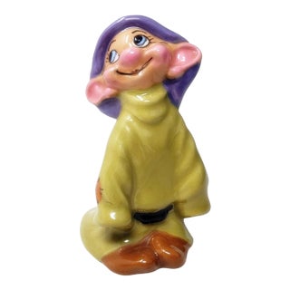 Vintage 1950s Hagen Renaker Disney Dopey Figurine With Sticker 3-1/4" Tall For Sale
