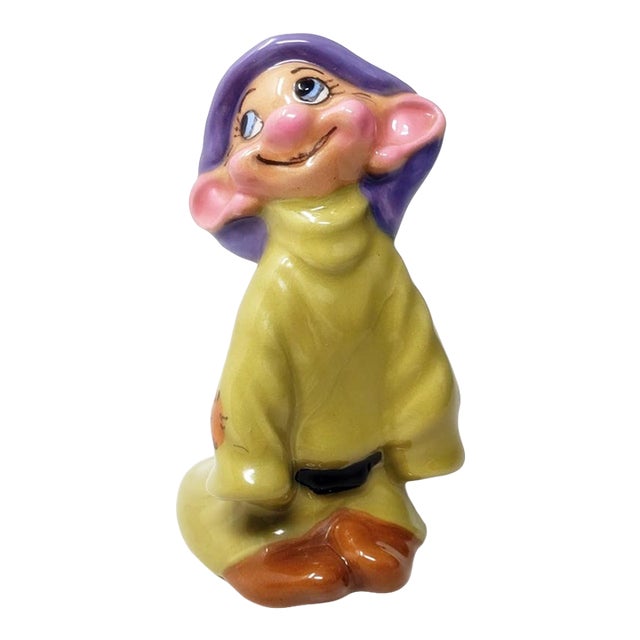 Vintage 1950s Hagen Renaker Disney Dopey Figurine With Sticker 3-1/4" Tall For Sale