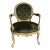 New Victorian Style Green Velvet French Style Arm Chair/Settee/Chair For Sale