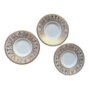 1960s Wedgewood Gold Florentine Dragons - Small Plates -3