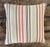 Textile Vintage Tilton Fenwick for Duralee Striped Cotton Throw Pillow For Sale - Image 7 of 14