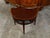 English Mahogany 19th Century Demi-Lune Console Table with Tambour Sliding Doors For Sale - Image 11 of 12