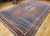 Textile Vintage Oversized Persian Bidjar Rug, Hand-Knotted Wool, Geometric Pattern, Blue & Red,10x15 For Sale - Image 7 of 16