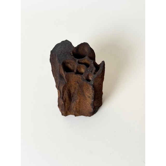 Brutalist Organic Sculptural Metal Vase, 1950s For Sale - Image 6 of 13